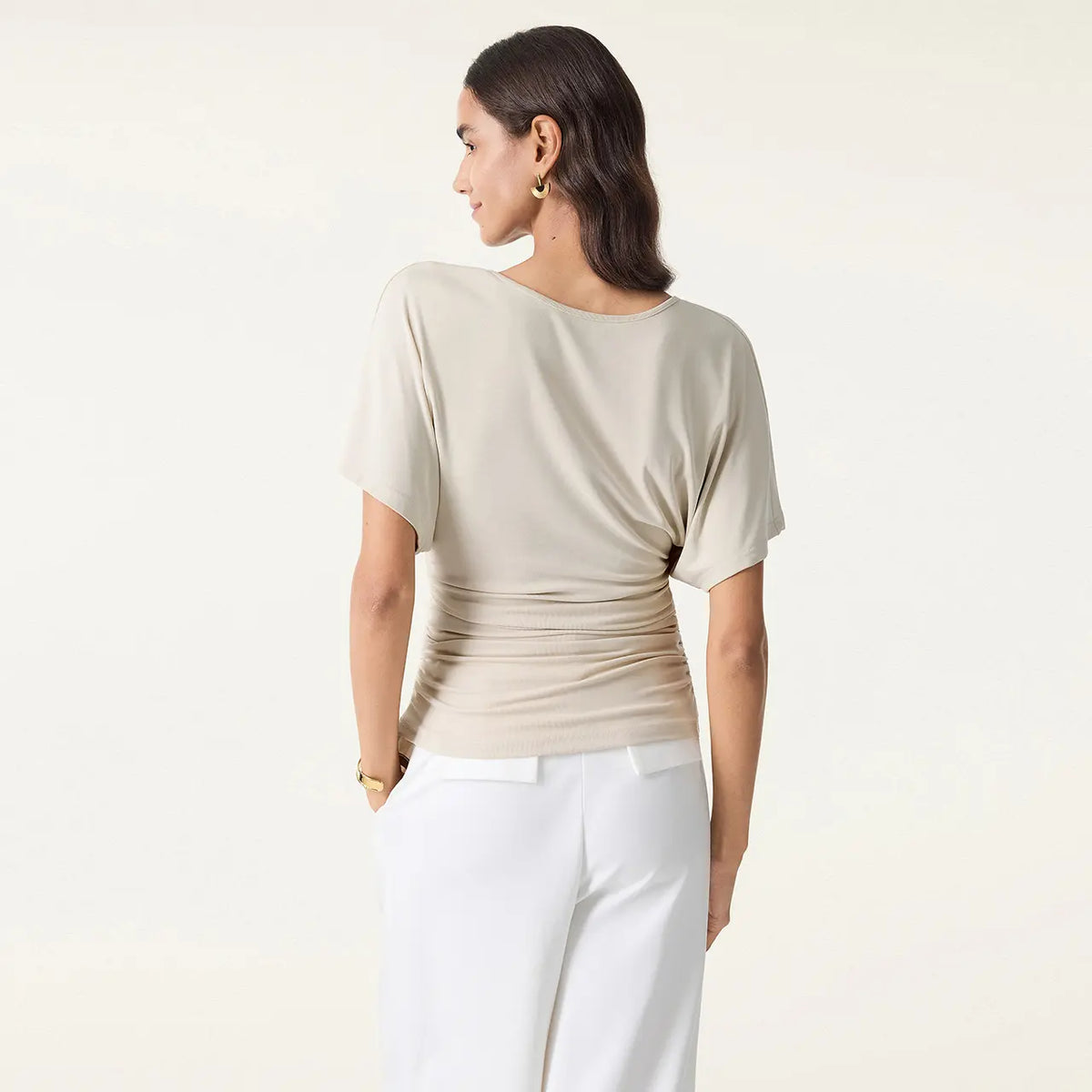 Women's Boatneck Batwing Sleeve Top