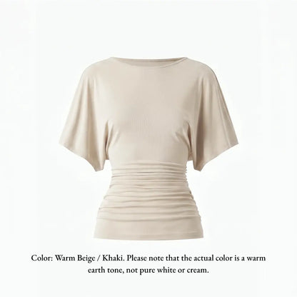 Women's Boatneck Batwing Sleeve Top