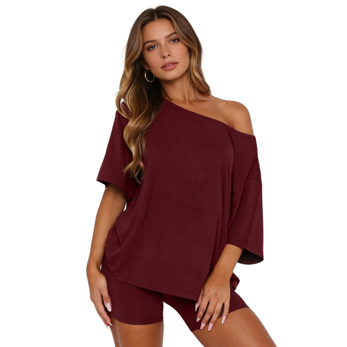 Women's Two-Piece Casual Loungewear Set—A Flattering Activewear Look for Travel