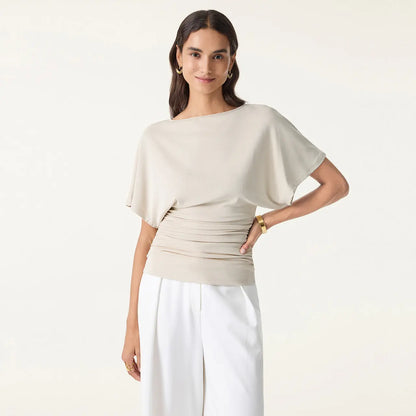 Women's Boatneck Batwing Sleeve Top
