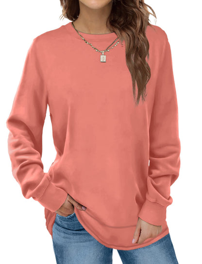 Women Crewneck Long Sleeve Shirts